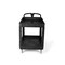 Toter Utility Cart - Lipped Top and Ergonomic Handle 43.7x25.6x33.5 - Black UCL00-E - alternate 6